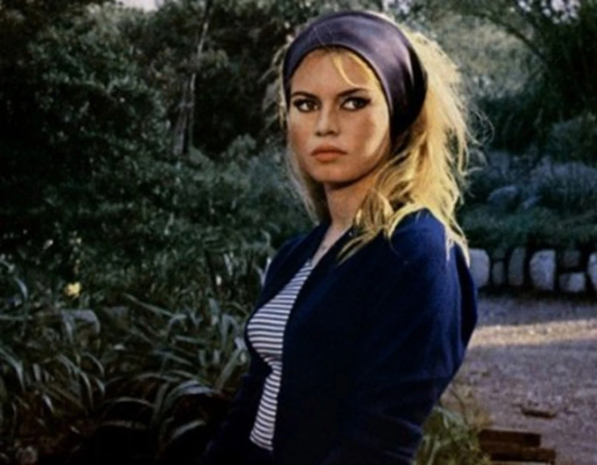 Ritratto di Brigitte Bardot in bianco e nero