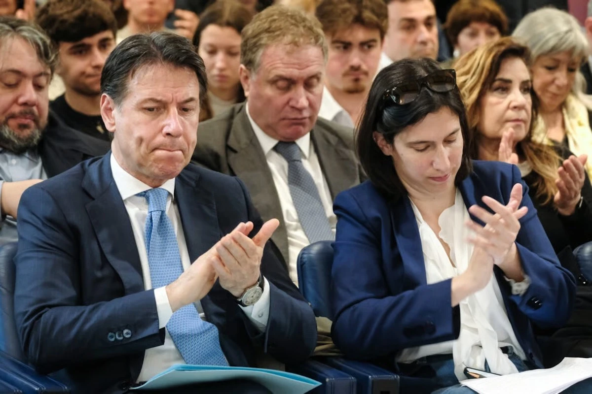 Giuseppe Conte ed Elly Schlein
