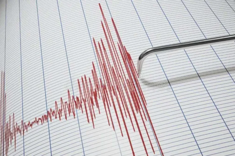 Mappa del terremoto di oggi nello Stretto di Messina
