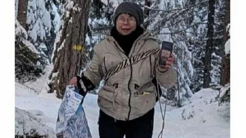 Area boschiva in Val Gardena interessata dalle ricerche della turista tedesca