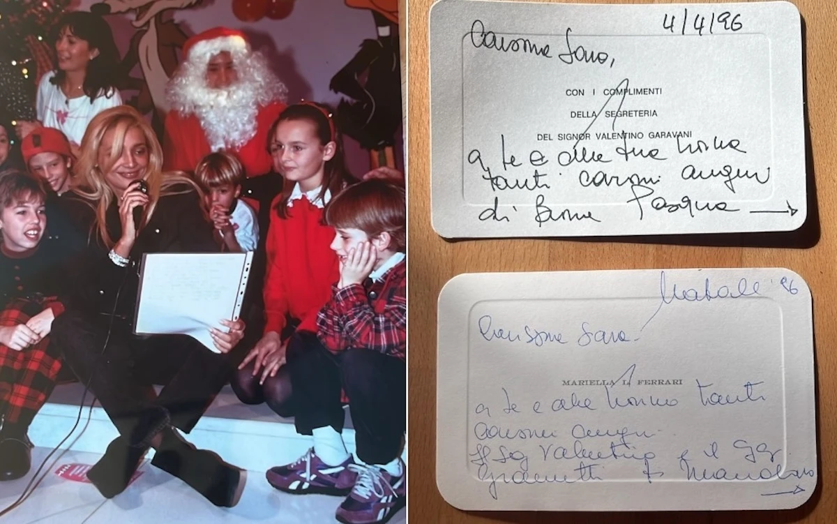 Dettaglio di un evento di moda legato alla maison Valentino