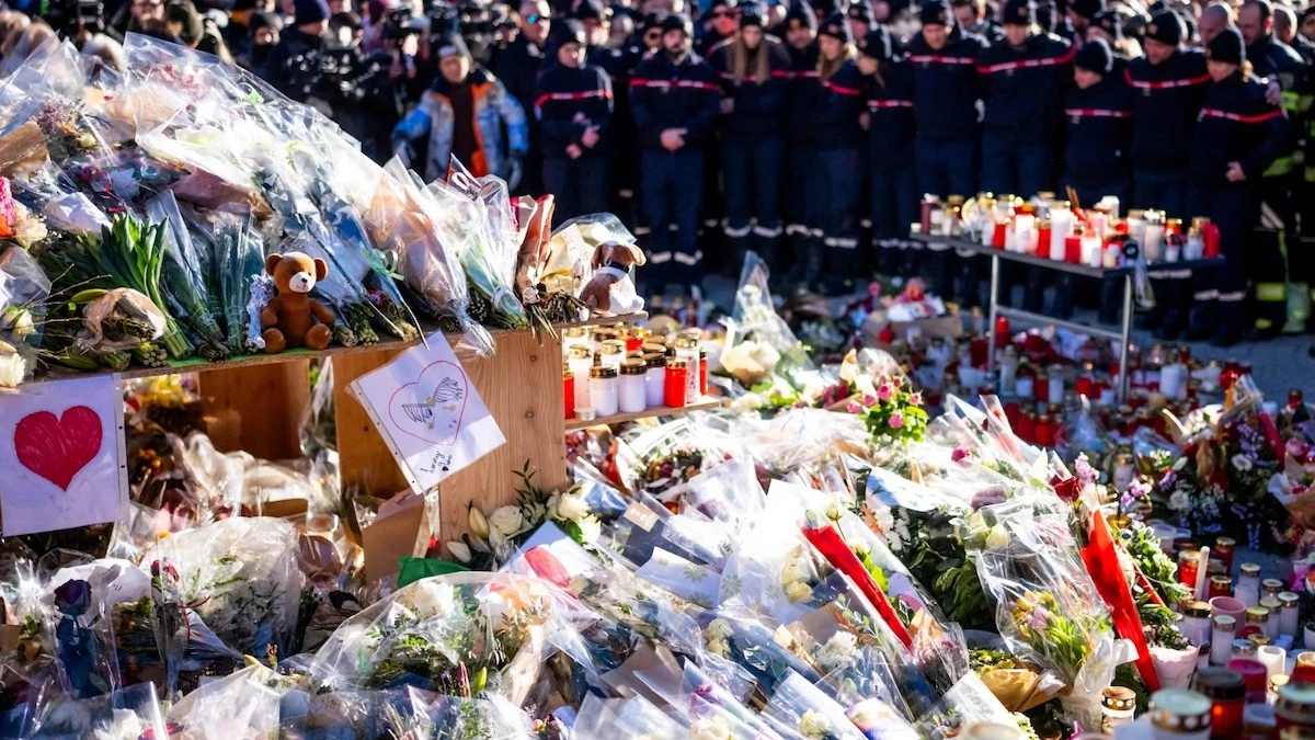 Immagine relativa all'incendio di Capodanno a Crans-Montana