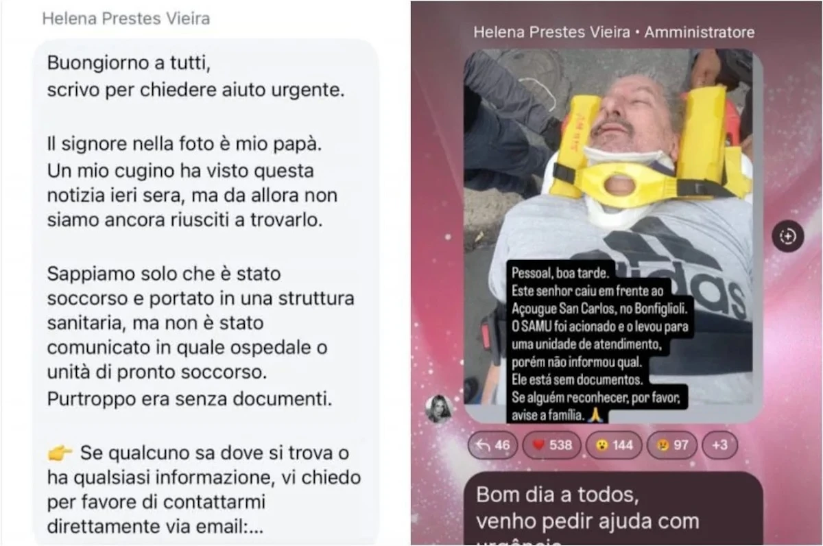Helena Prestes in uno scatto condiviso sui social