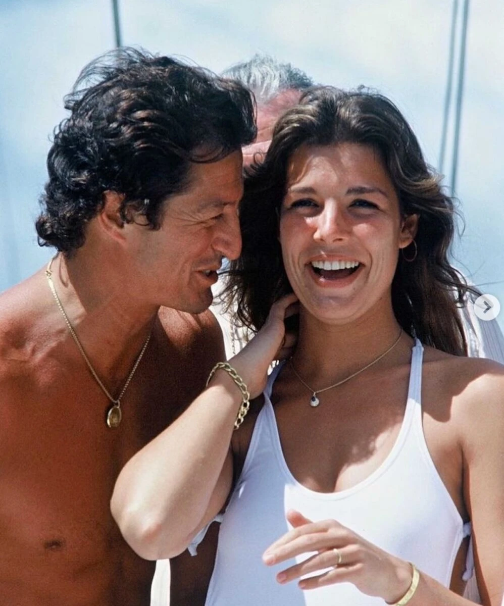 Caroline di Monaco con Philippe Junot durante gli anni del loro matrimonio