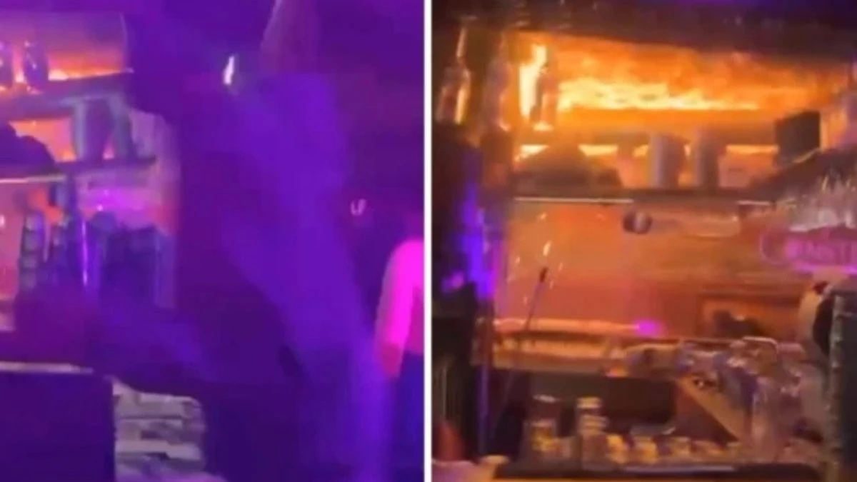 Esterno del locale Le Constellation a Crans-Montana dopo l'incendio di Capodanno