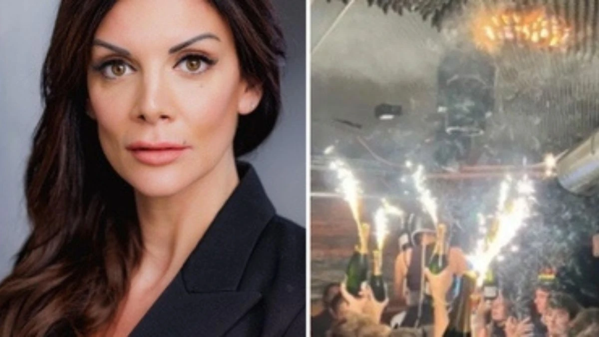 Veduta di Crans-Montana con forze dell'ordine al lavoro dopo l'incendio