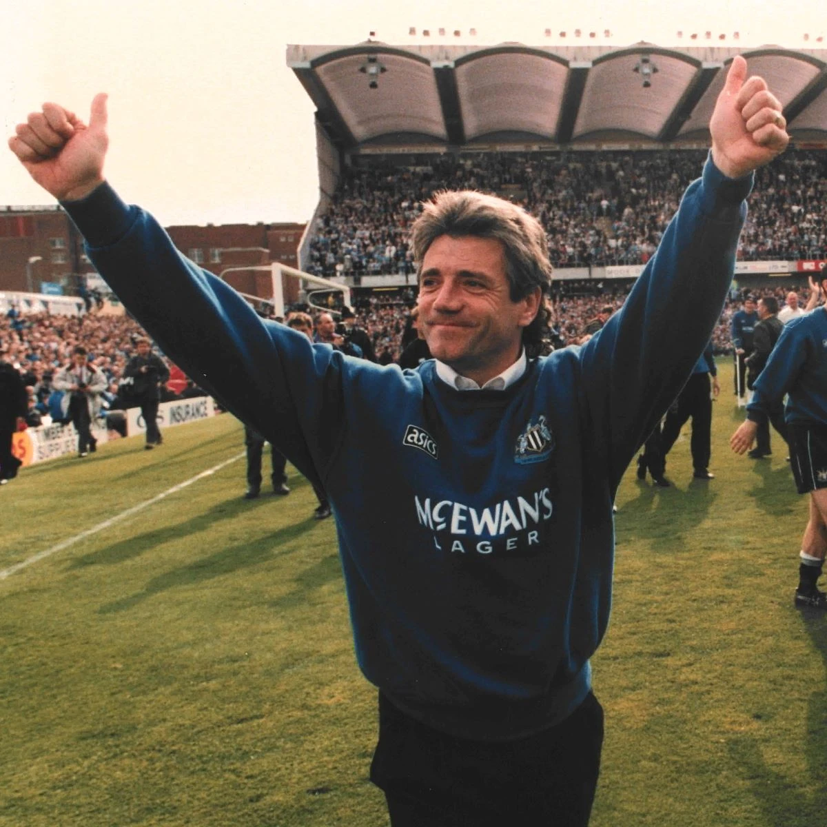 Kevin Keegan in panchina, immagine d'archivio legata alla sua carriera