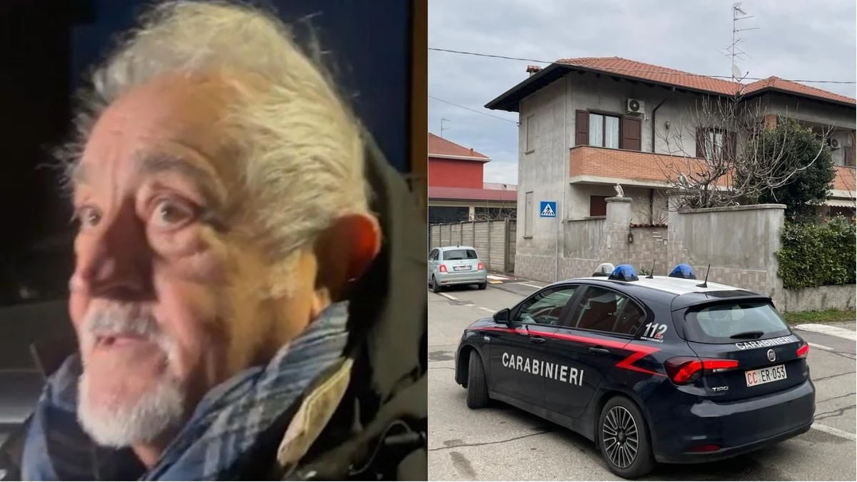 Persone raccolte davanti alla villetta di Lonate Pozzolo dopo il furto