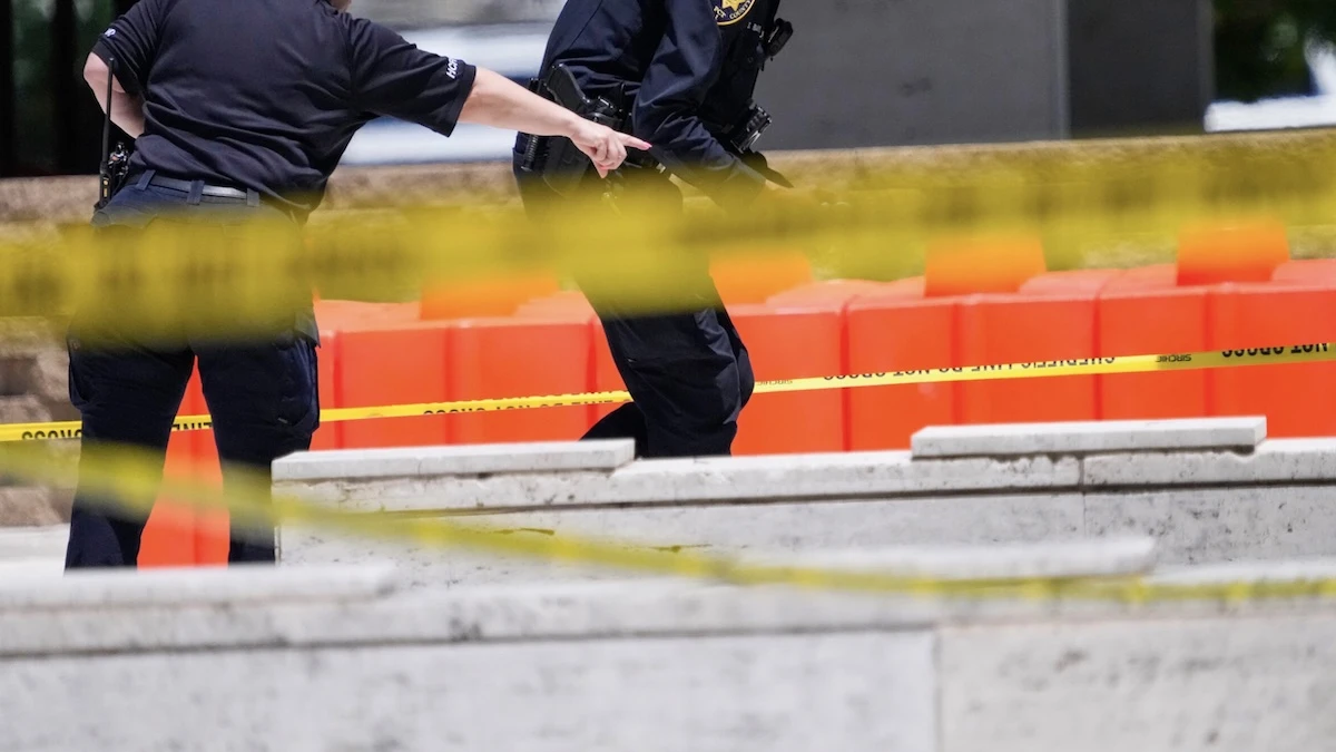 Area transennata dalla polizia dopo la sparatoria nel parcheggio della chiesa mormone a Salt Lake City