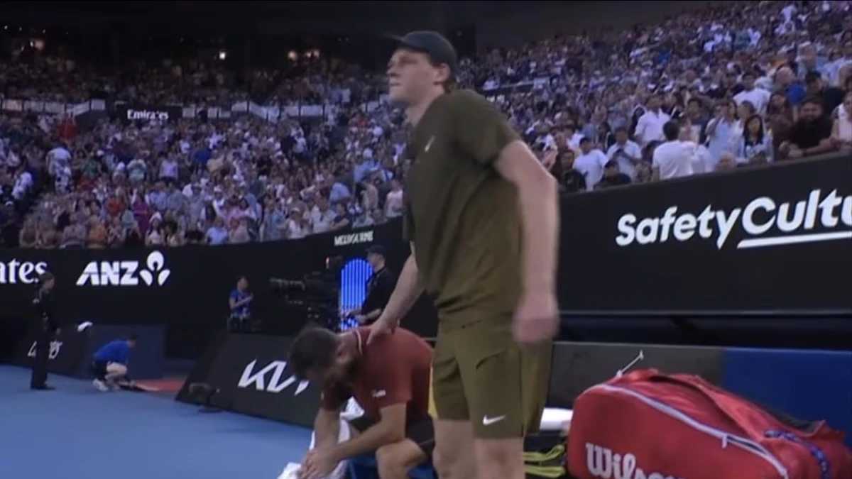 Jannik Sinner agli Australian Open a Melbourne