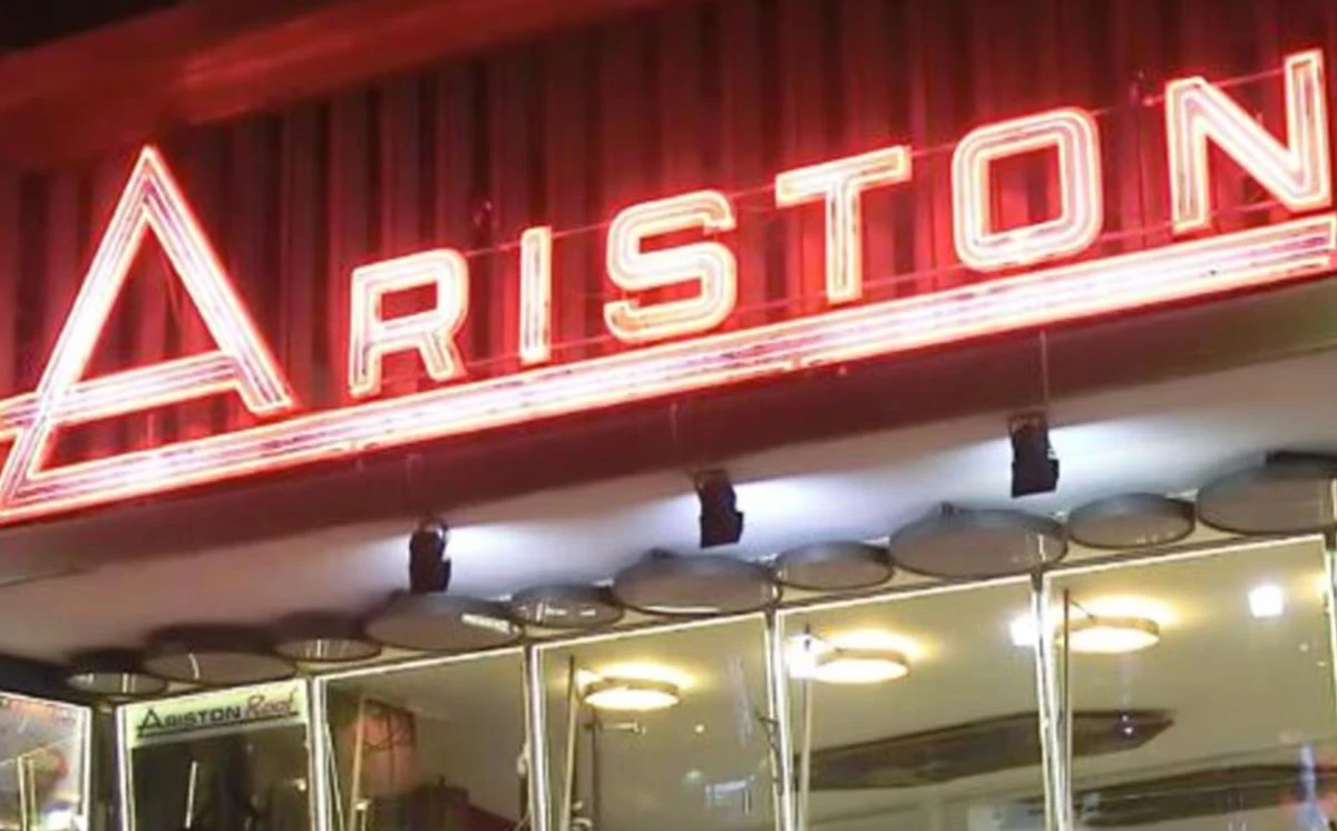 Veduta del Teatro Ariston di Sanremo