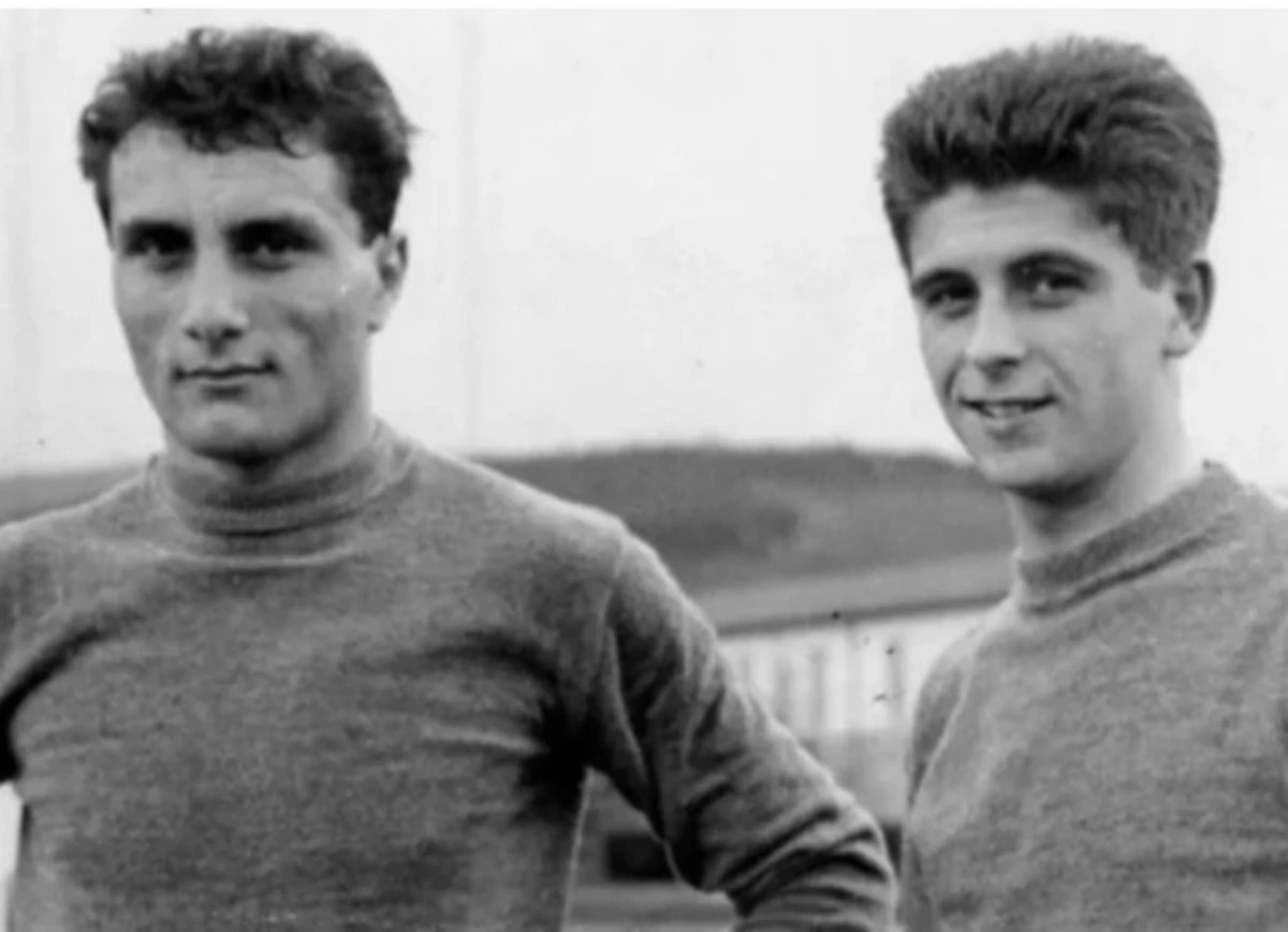 Paolo Ferrario con Gianni Rivera in una foto d'epoca