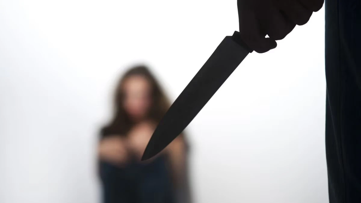 Coltello utilizzato in un episodio di minaccia e aggressione ai danni di una donna