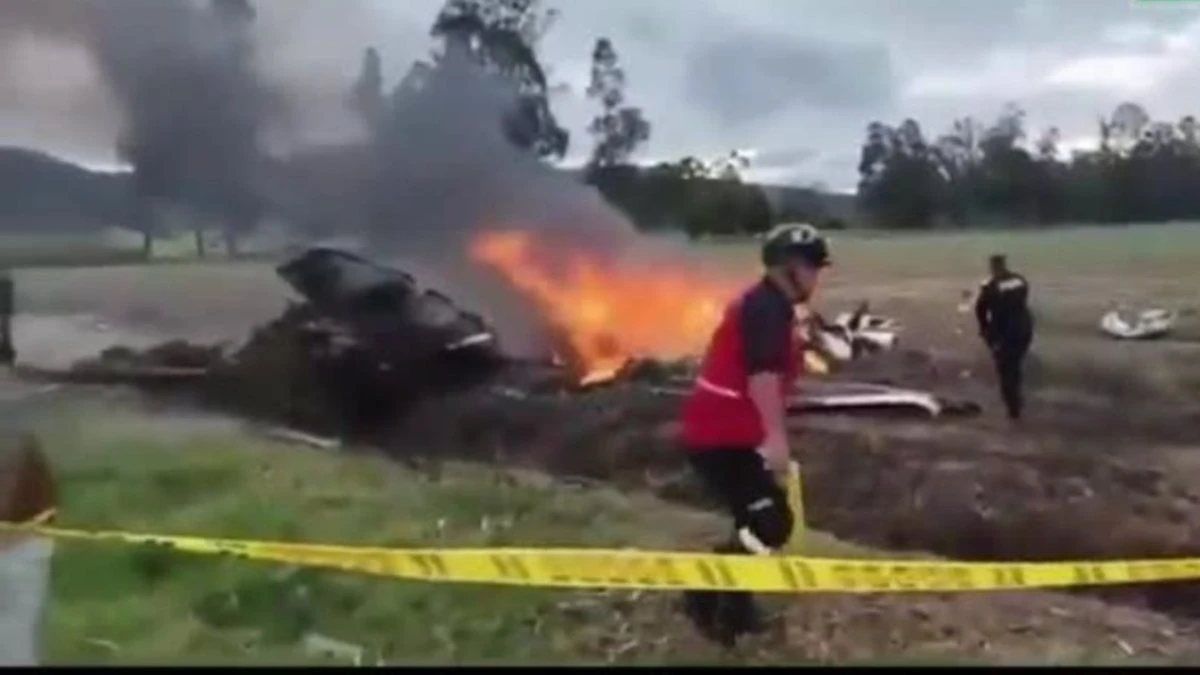 Luogo dello schianto dell'aereo privato su cui viaggiava il cantante colombiano Yeison Jiménez