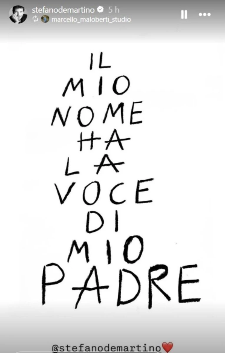 Stefano De Martino rompe il silenzio dopo la morte del padre