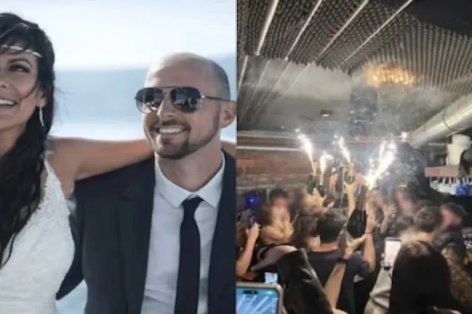 Interno del locale Le Constellation a Crans-Montana dopo l