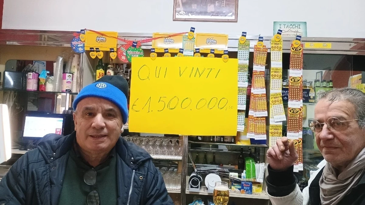 Bar tabacchi di Jerzu dove è stato venduto il biglietto vincente della Lotteria Italia 2025