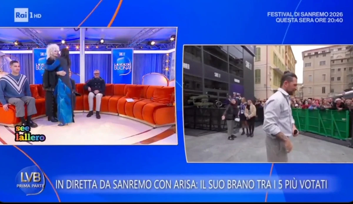 Arisa a Sanremo 2026 dopo l'esibizione