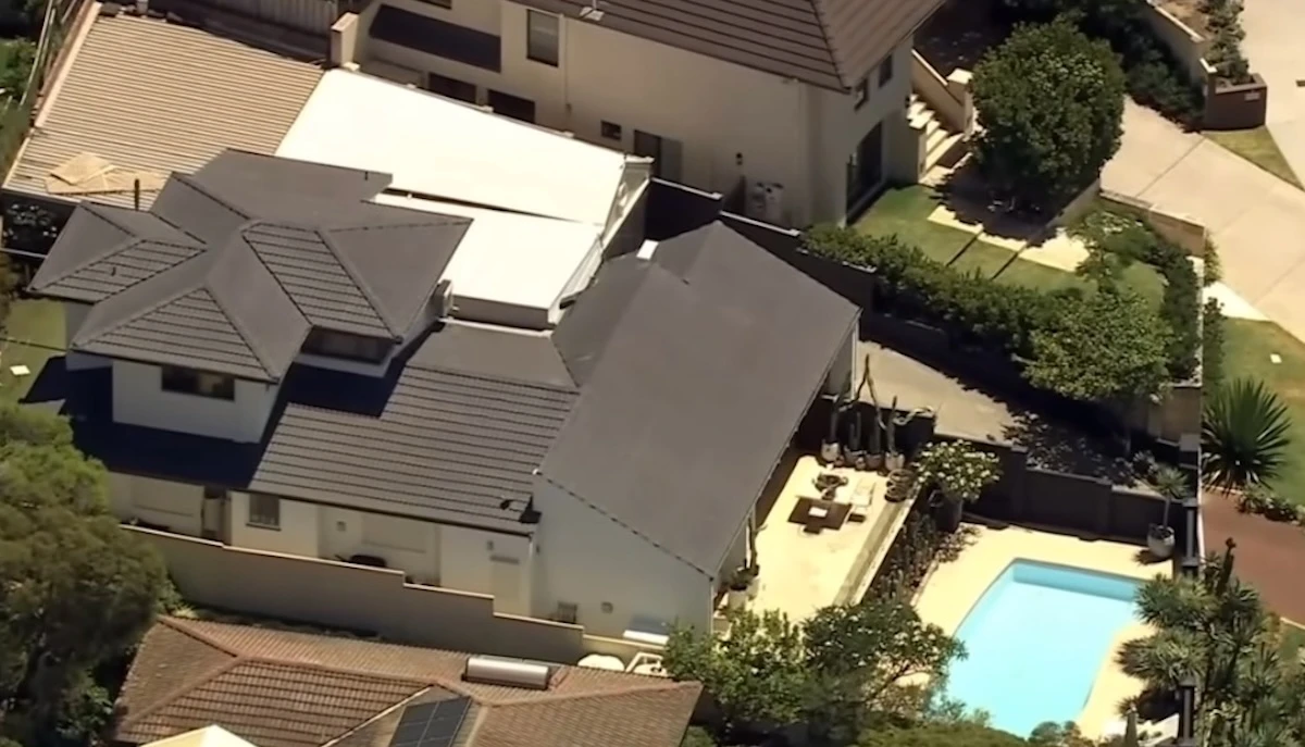 Abitazione in cui sono stati trovati i corpi della famiglia a Mosman Park, Perth