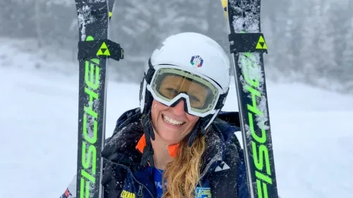 Marika Mascherona in divisa della nazionale italiana