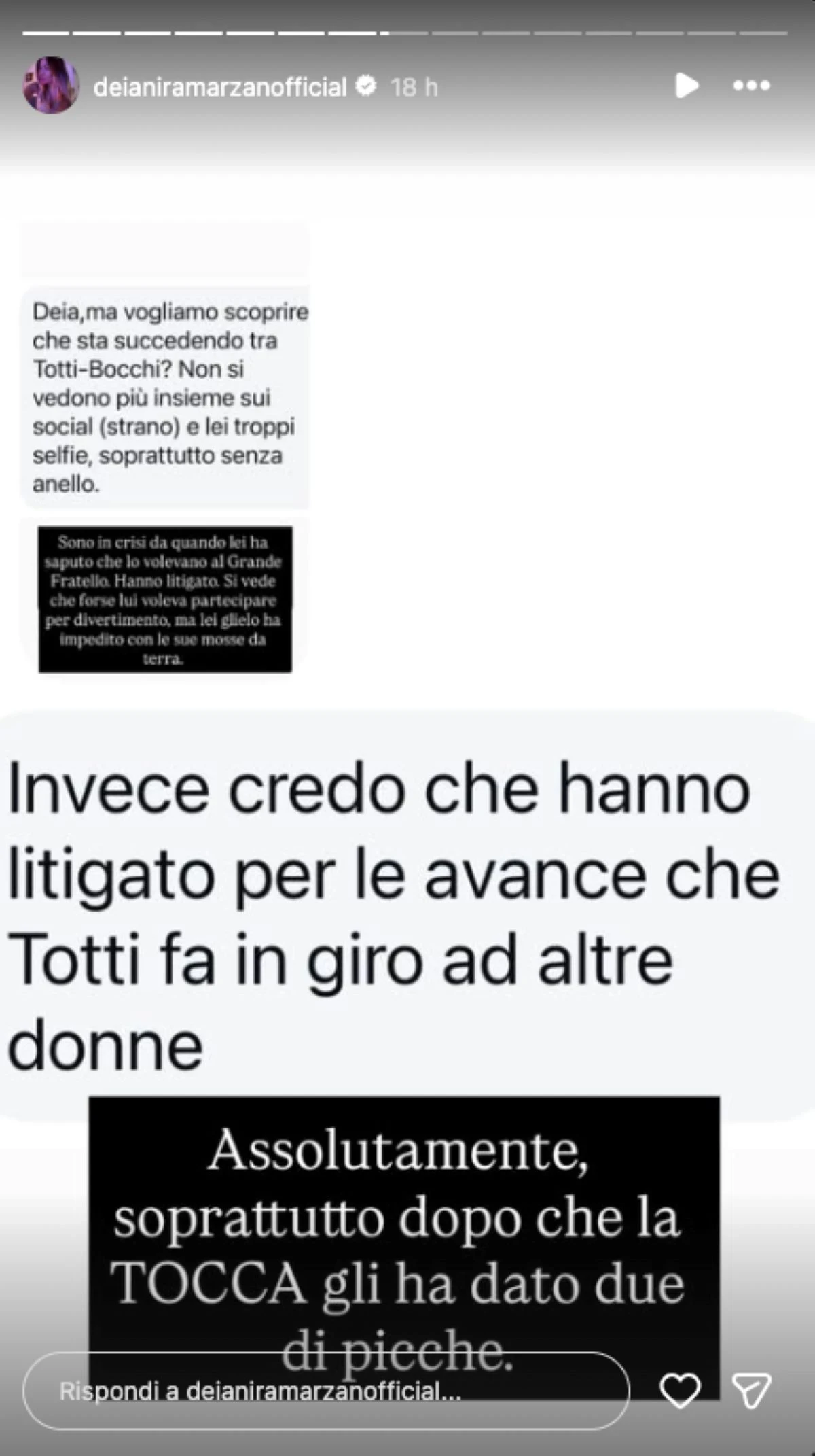 Totti e Noemi Bocchi durante un evento