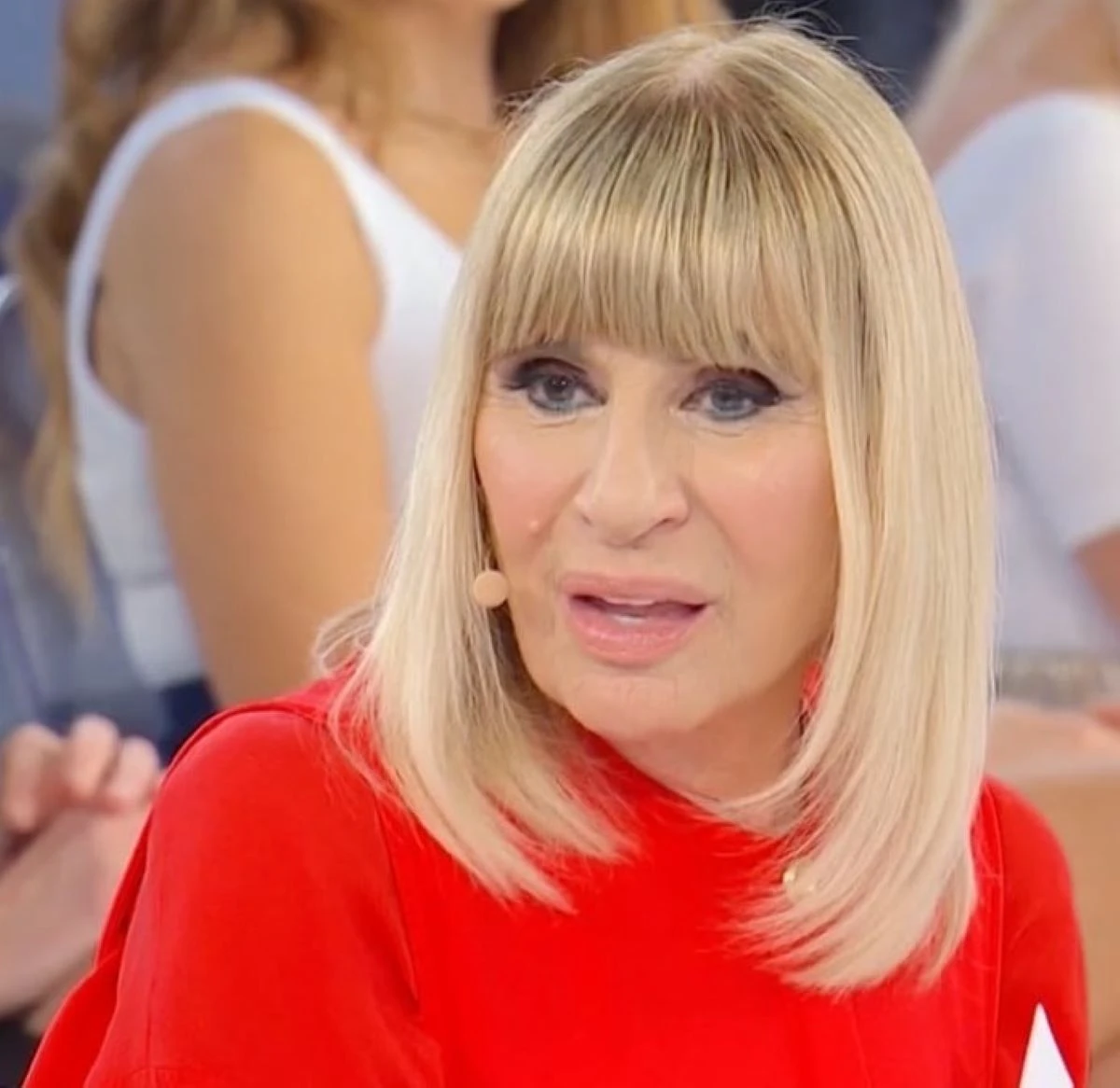 Gemma Galgani in studio durante Uomini e Donne