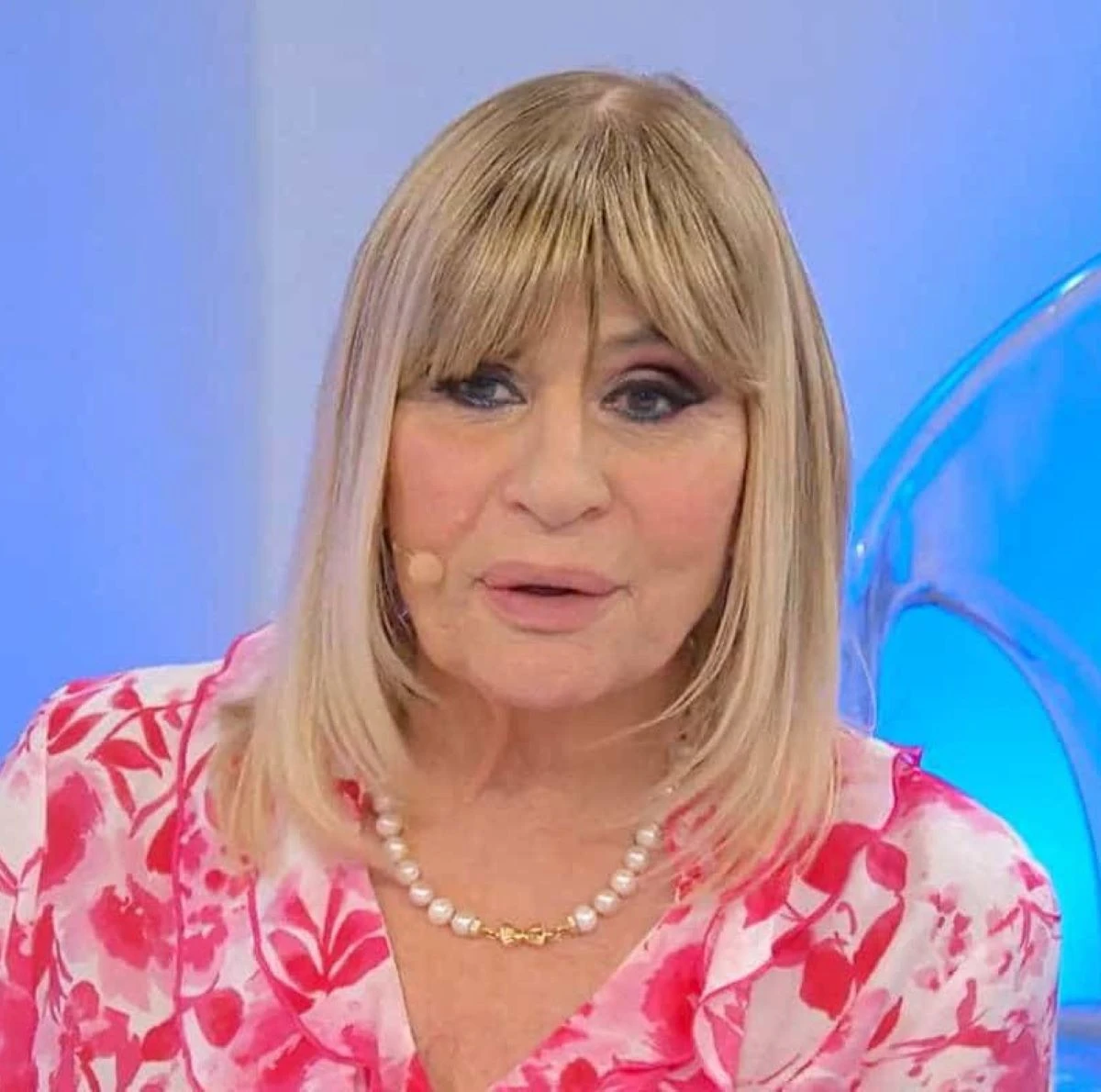 Gemma Galgani durante un momento di difficoltà a Uomini e Donne