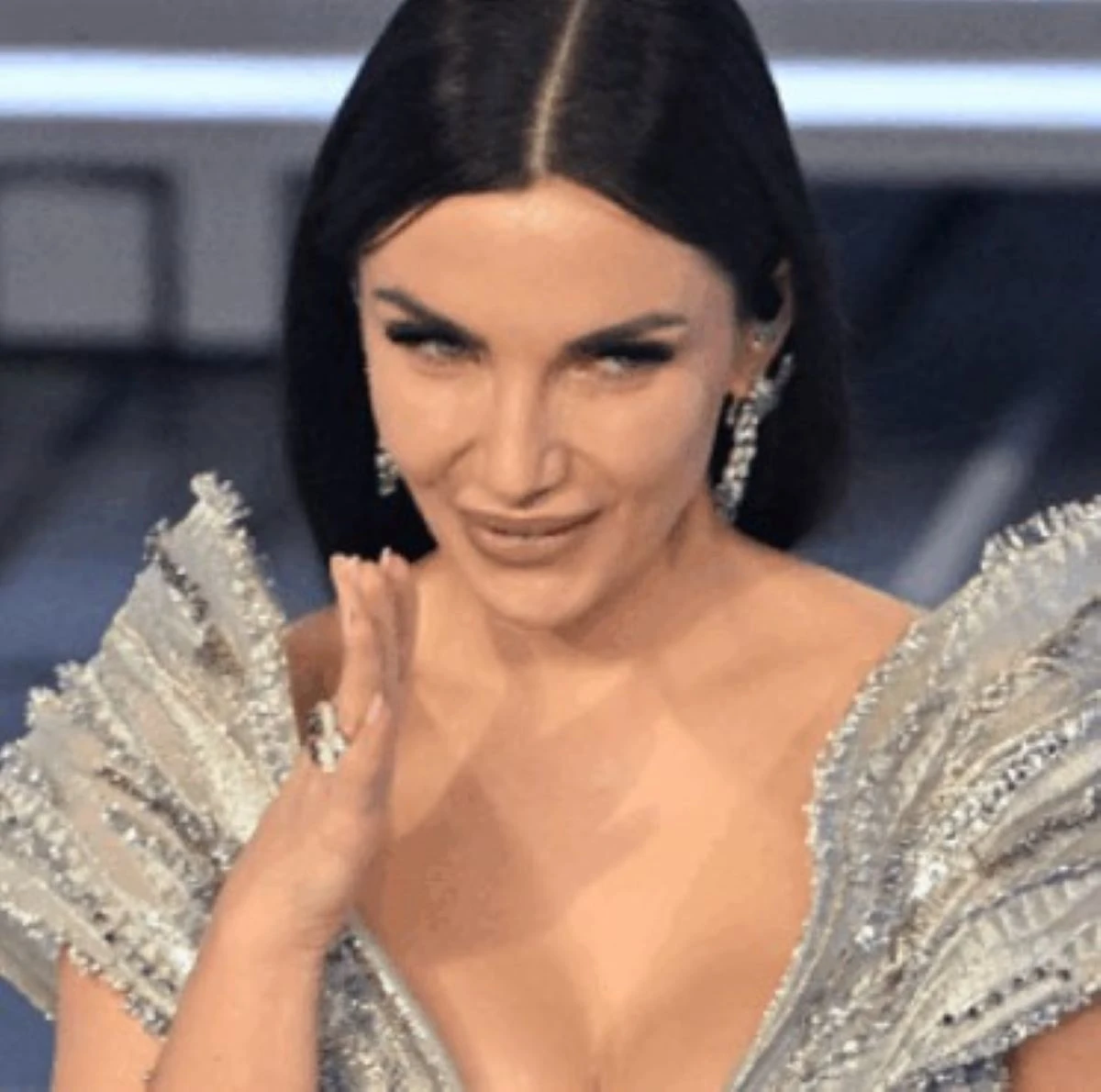 Elettra Lamborghini in un momento pubblico durante Sanremo 2026