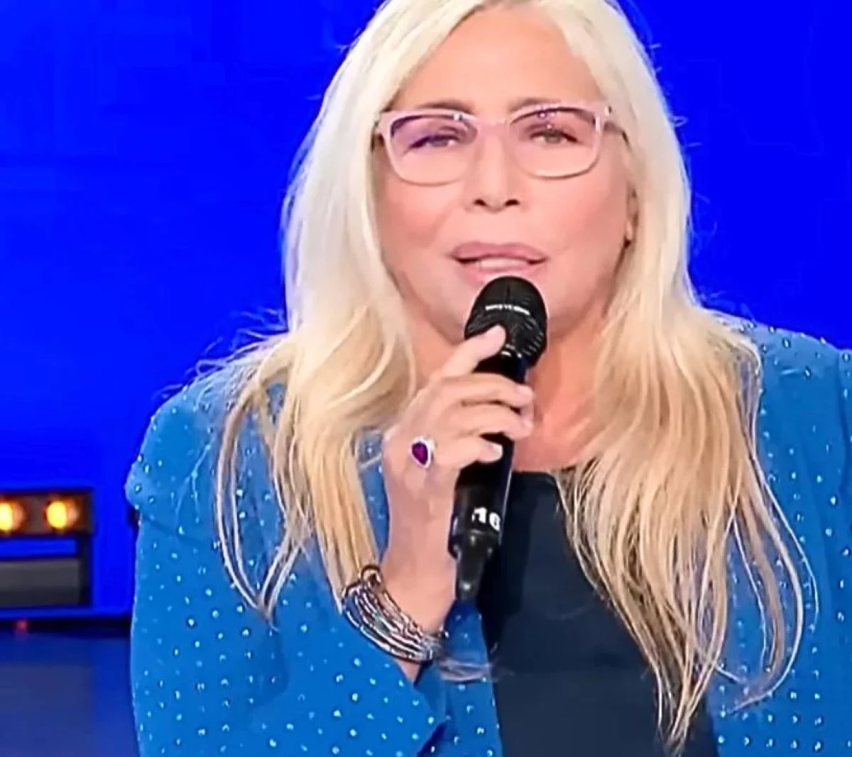 Mara Venier durante una puntata di Domenica In