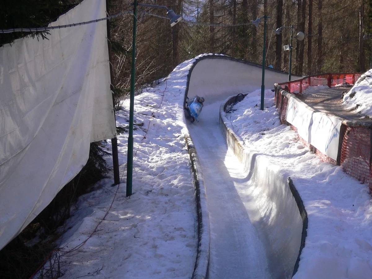 Pista dello Sliding Centre di Cortina, area di gara del bob
