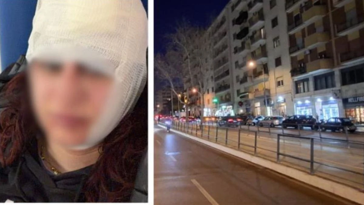 Intervento delle forze dell'ordine dopo un'aggressione in città