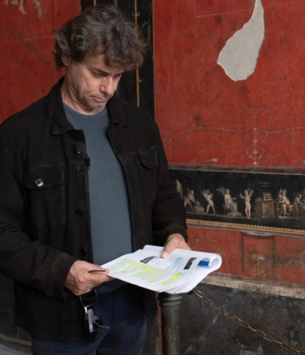 Alberto Angela durante una trasmissione