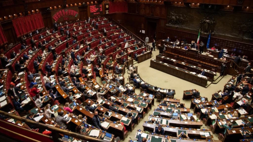 La Camera dei deputati a Palazzo Montecitorio
