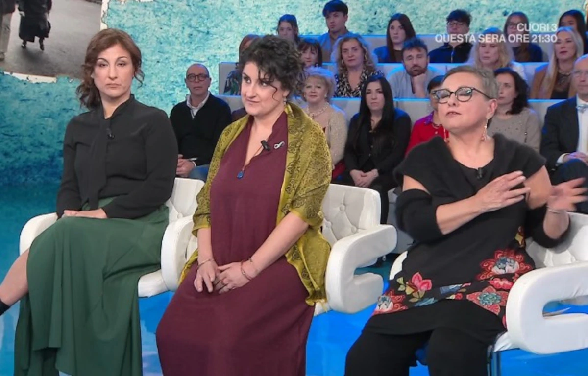 Patrizia Baldi con le due figlie nate dal matrimonio con Claudio Villa