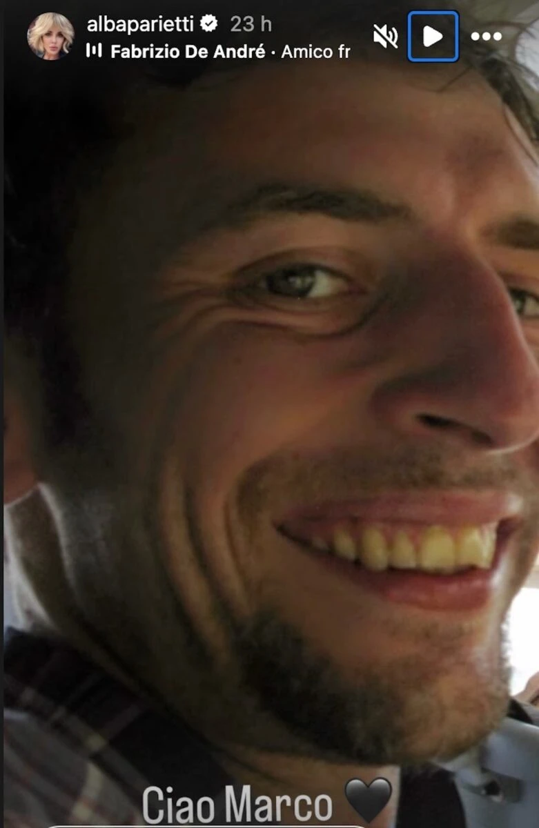 Immagine correlata al post di Alba Parietti sul lutto