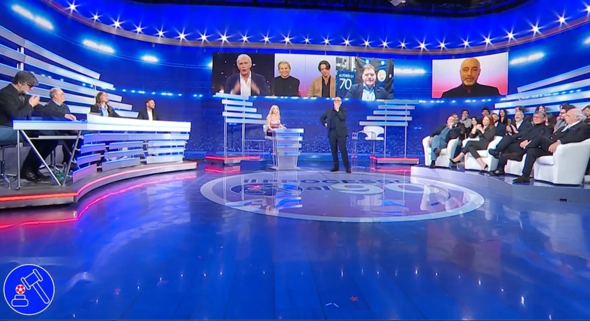 Immagine dallo studio di Il Processo al 90° durante la discussione