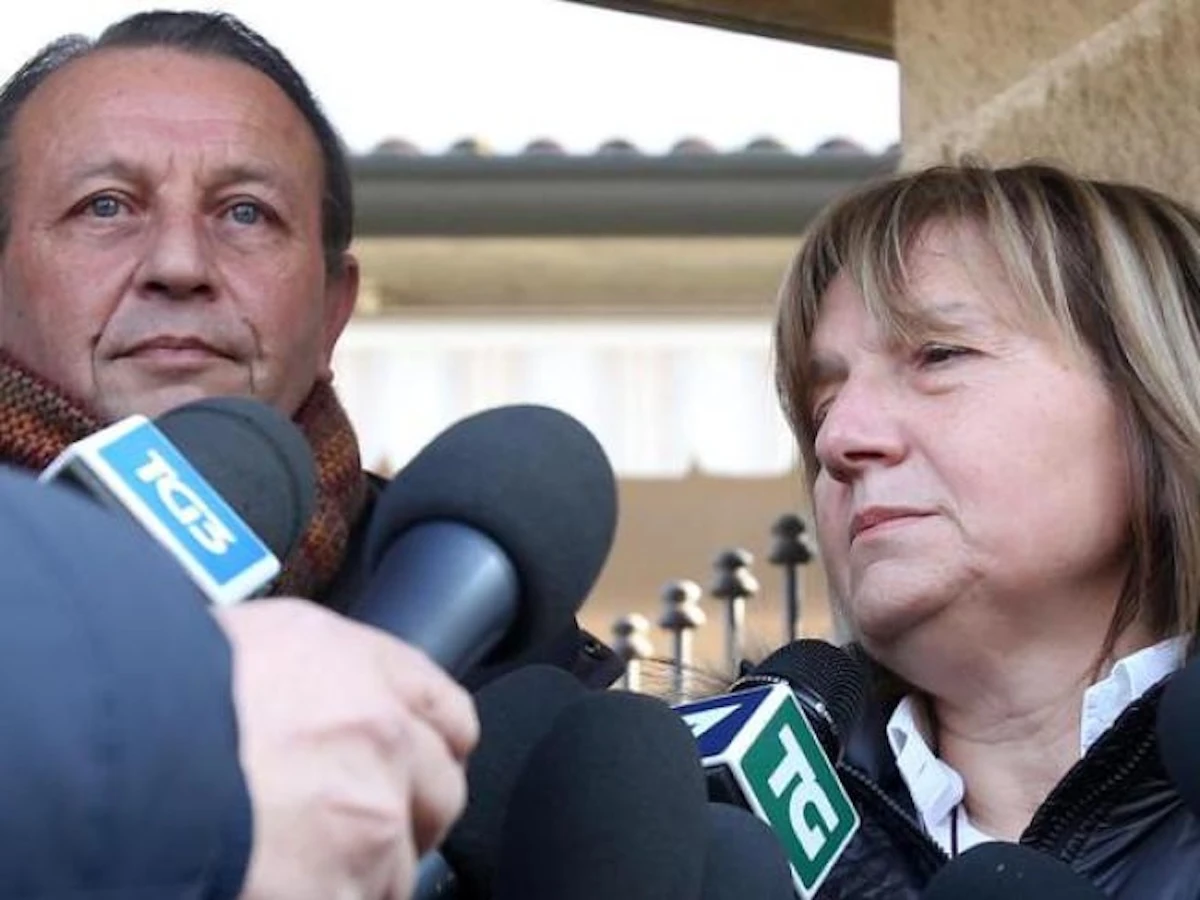 I genitori di Chiara Poggi durante una fase della vicenda giudiziaria