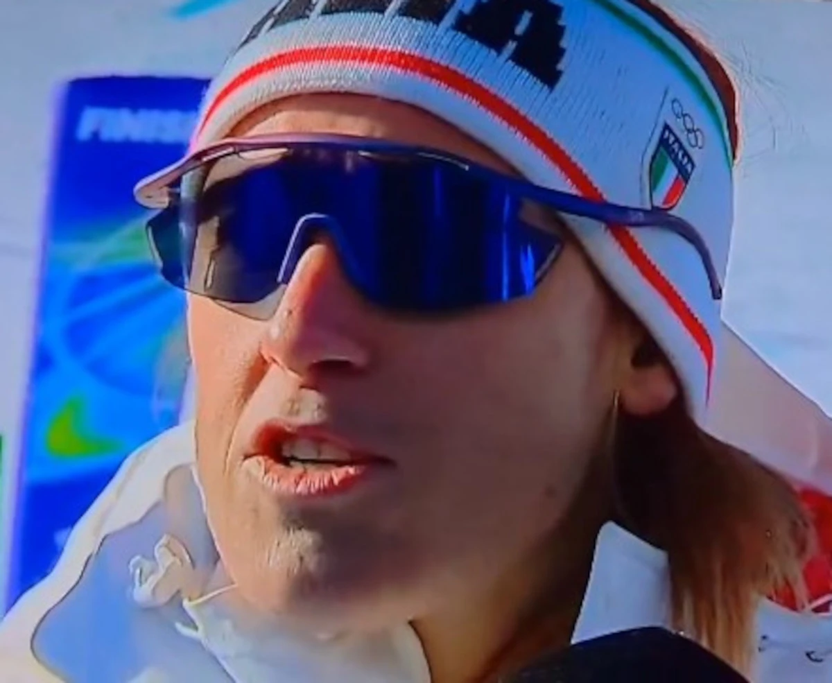 Sofia Goggia durante le Olimpiadi invernali di Milano Cortina