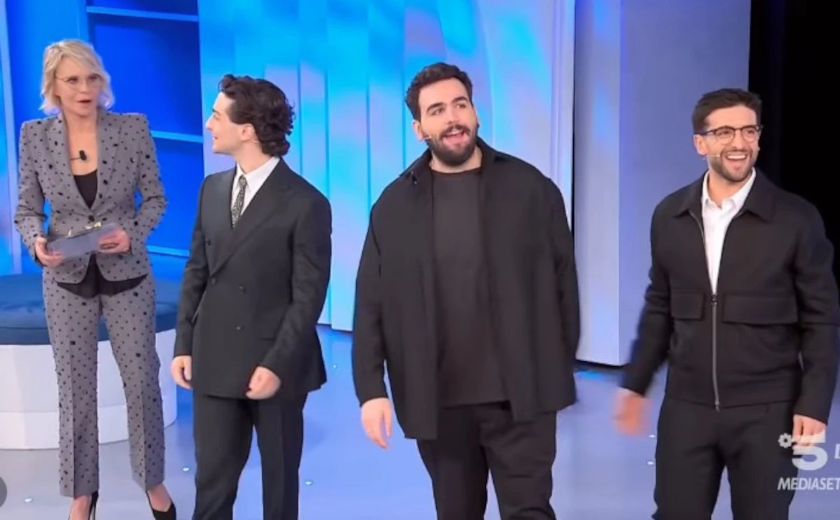 Il Volo a C’è posta per te durante la puntata del 7 febbraio
