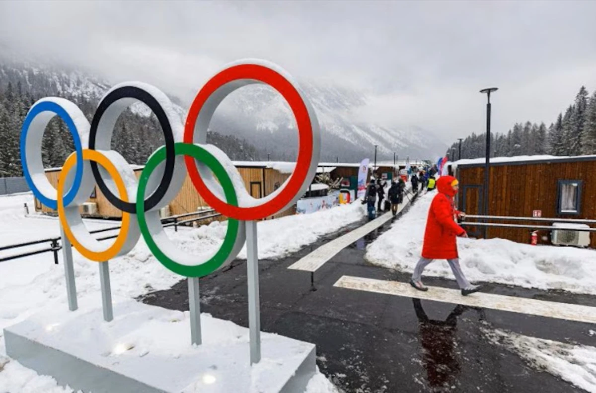 Veduta e atmosfera delle Olimpiadi invernali Milano Cortina