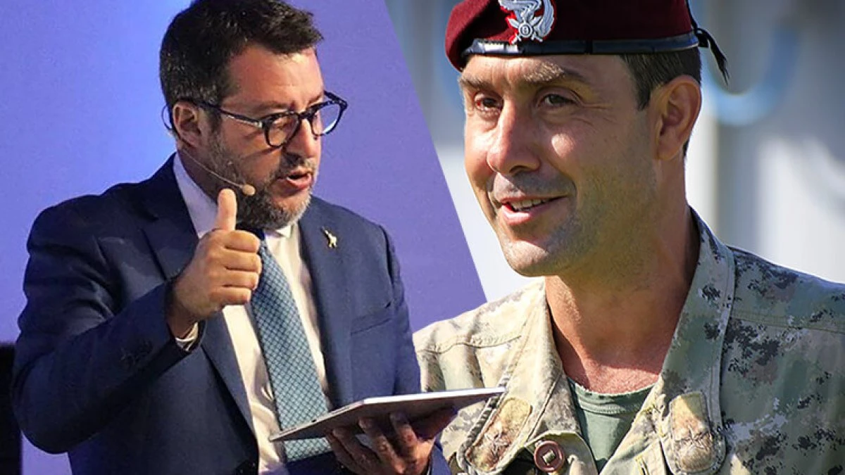 Matteo Salvini e Roberto Vannacci in un'immagine di repertorio