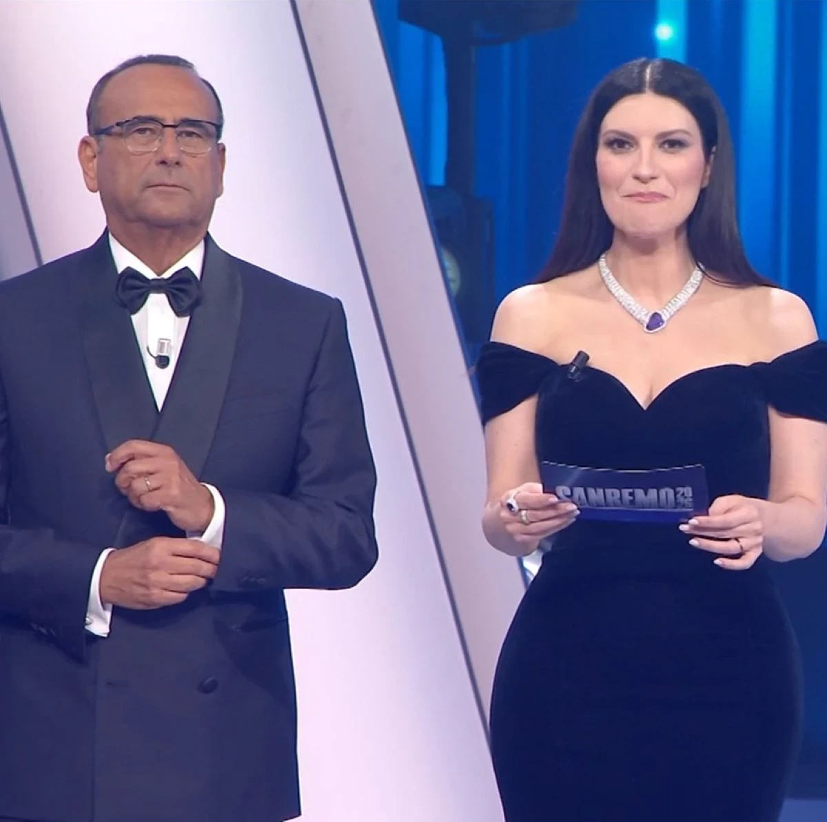 Sanremo 2026: momento in studio durante la prima serata
