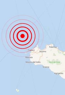 Terremoto in Sicilia, sequenza di scosse al largo di Trapani: paura nella notte