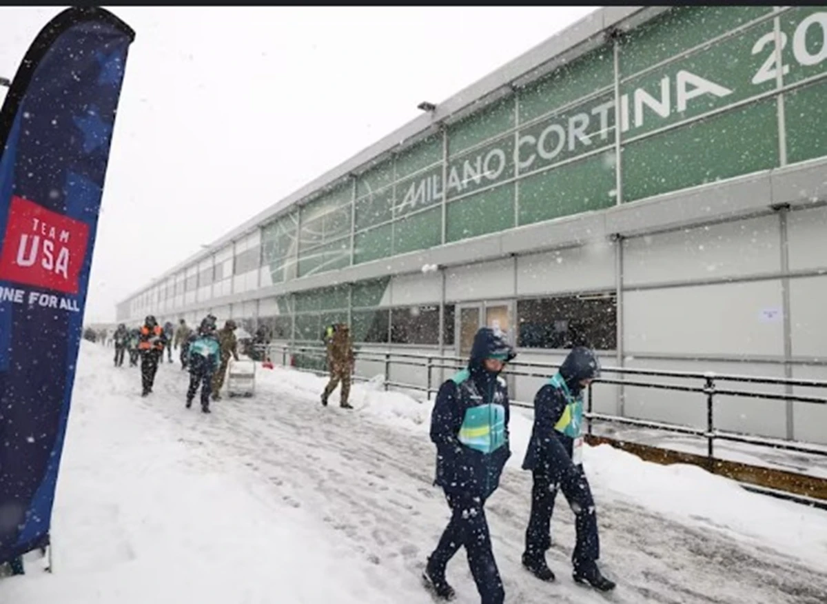 Strutture del Villaggio Olimpico durante le Olimpiadi invernali di Milano Cortina