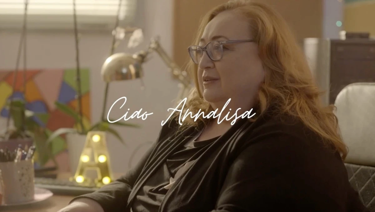 Immagine dedicata ad Annalisa Petrini durante il tributo in puntata