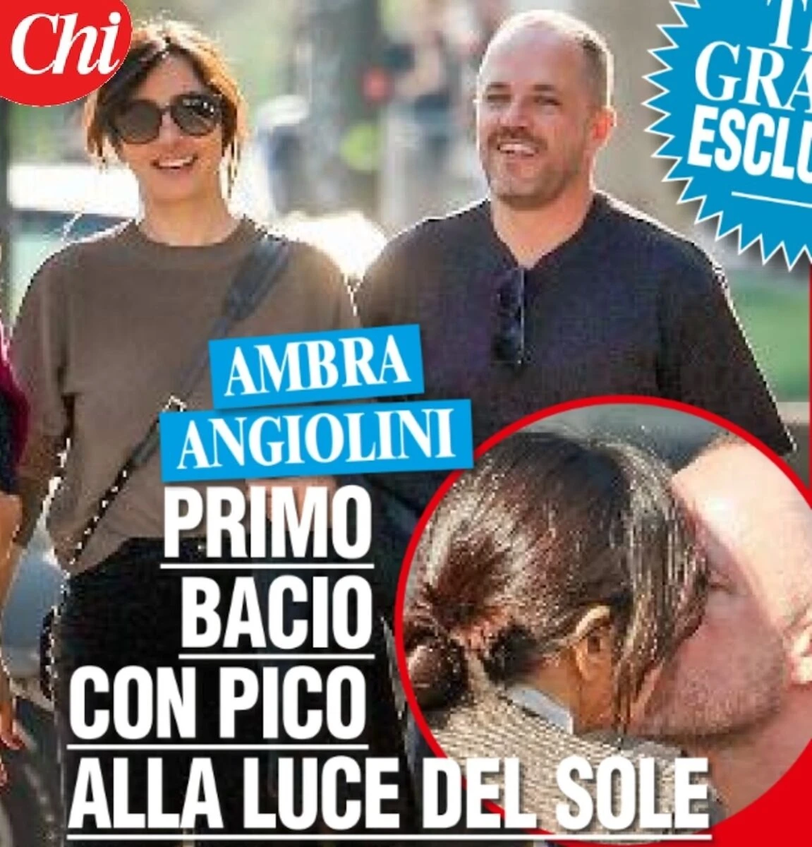 Ambra Angiolini e Pico Cibelli insieme in centro a Milano