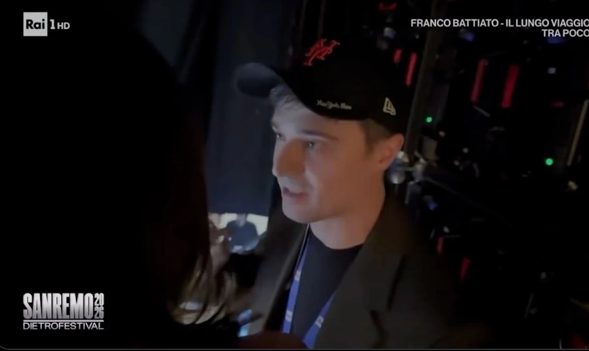 Riprese del dietro le quinte durante Sanremo 2026