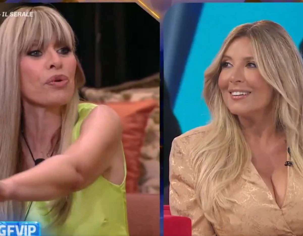 Grande Fratello Vip, Alessandra Mussolini e Selvaggia Lucarelli durante il confronto