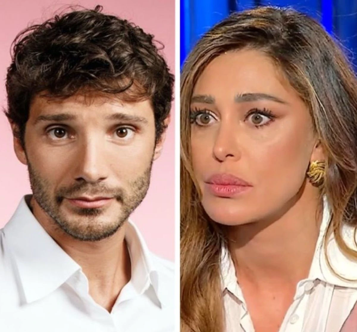 Belen Rodriguez e Stefano De Martino in una foto d'archivio