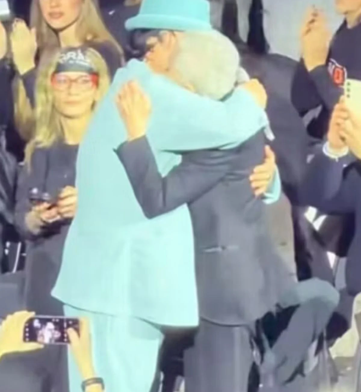 Enrica Bonaccorti e Renato Zero in una foto condivisa